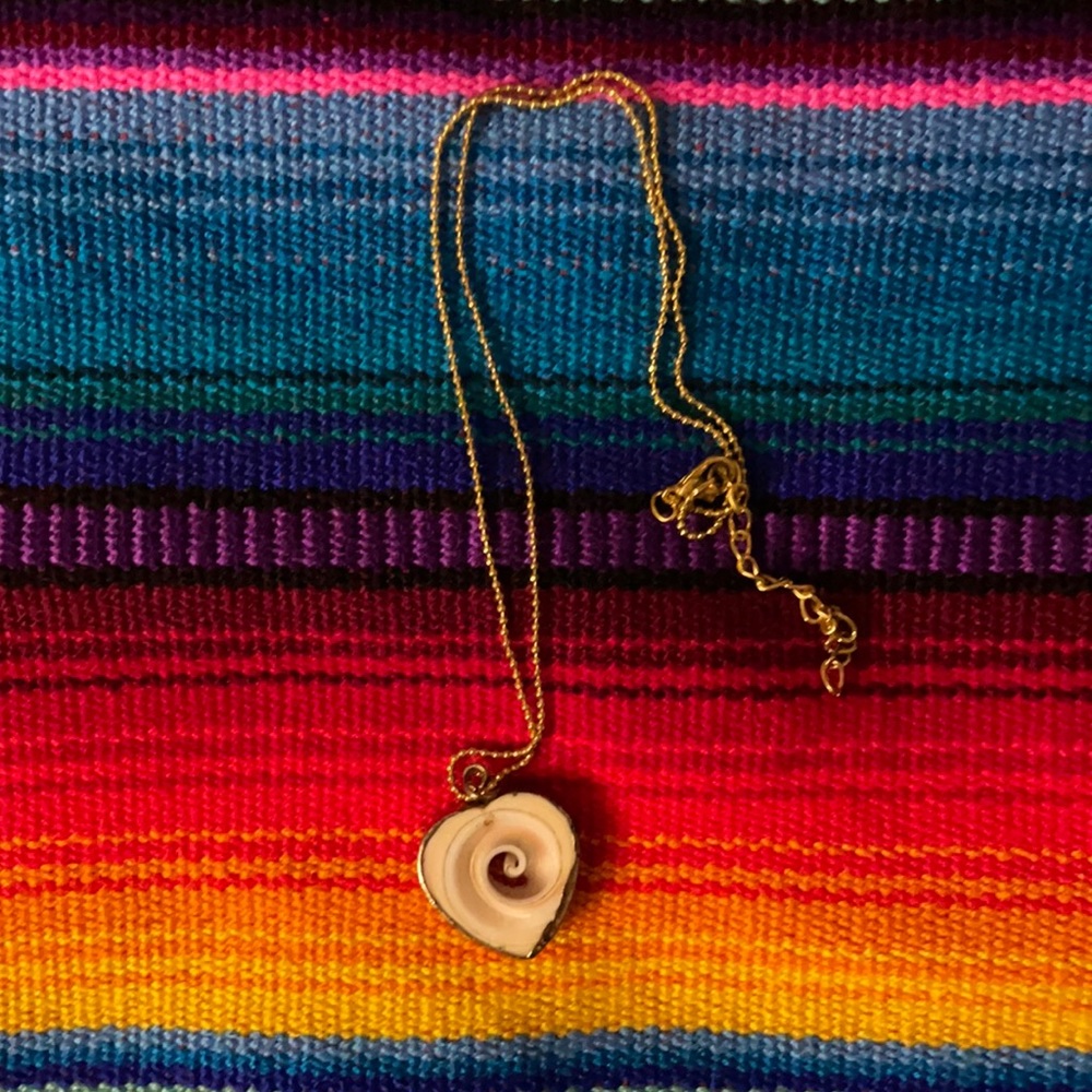 🔥 Heart Shaped Shell 🐚 Necklace